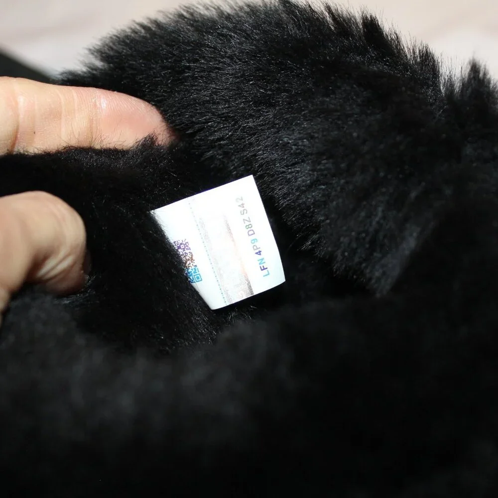 UGG CLASSIC TALL II WATER RESISTANT SUEDE SHEARLING LINED‎ BOOTS BLACK 6